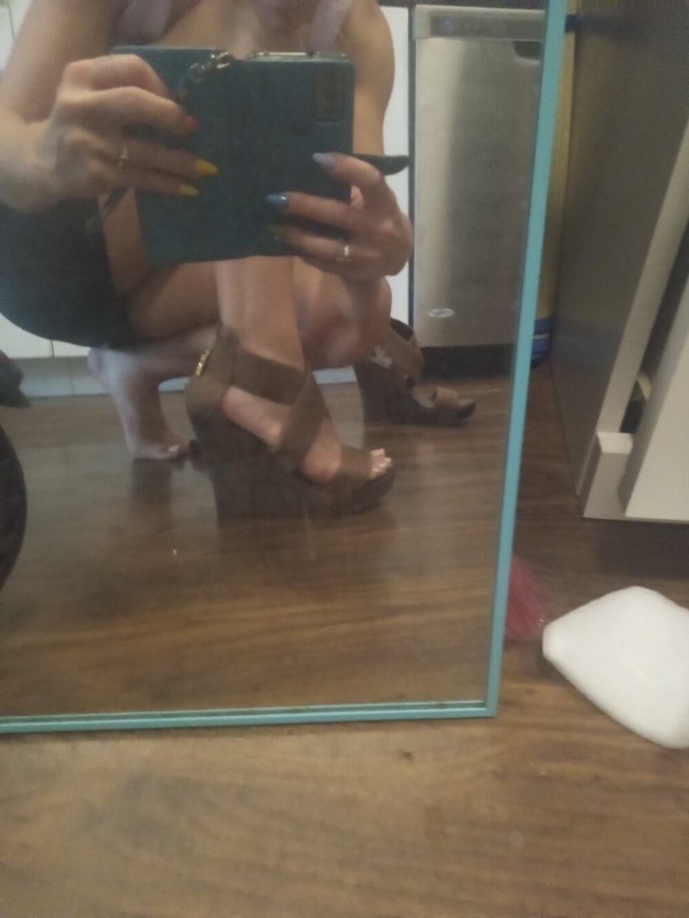 Brand new brown wedge heels - Picture 3 of 3